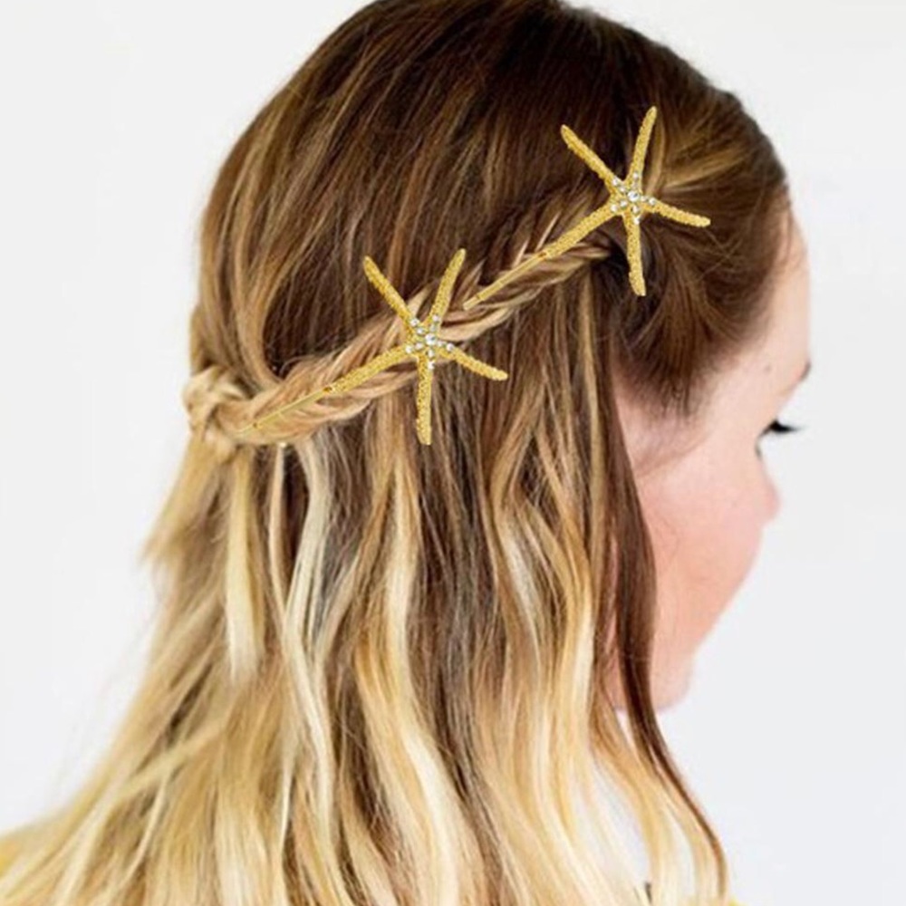 Large starfish hair clip